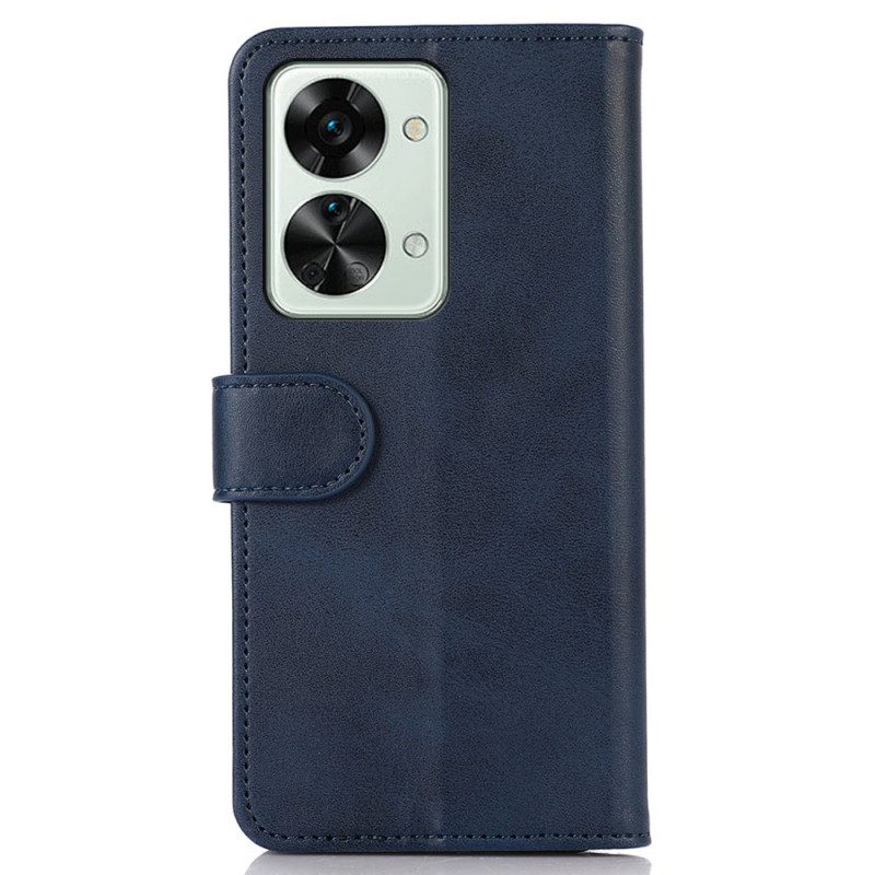 Custodia in pelle OnePlus Nord 2T 5G Stile Classico In Pelle