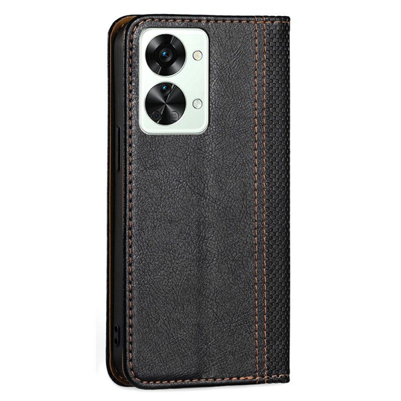 Custodia in pelle OnePlus Nord 2T 5G Stile Vintage