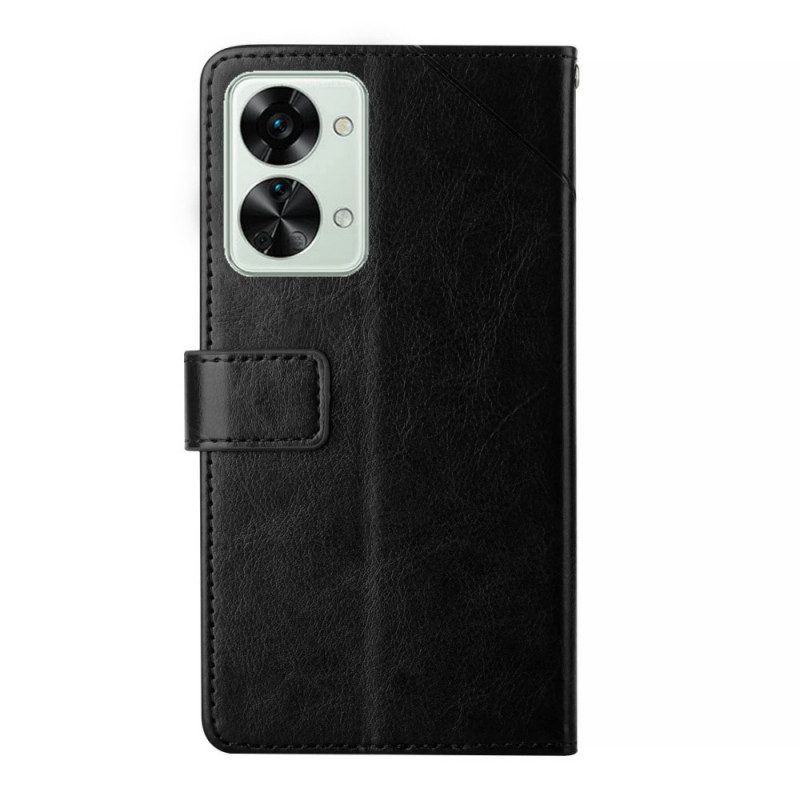 Custodia in pelle OnePlus Nord 2T 5G Y Strappy Design