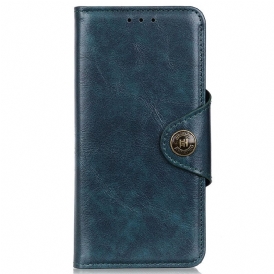 Folio Cover OnePlus Nord 2T 5G Bottone Vintage In Ecopelle