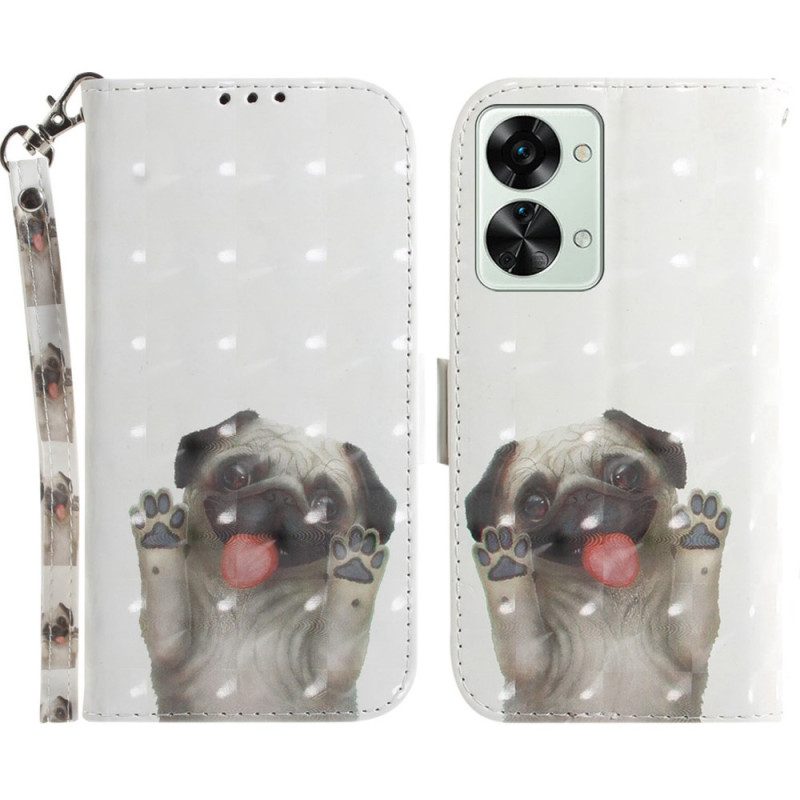 Folio Cover OnePlus Nord 2T 5G Cane Perizoma