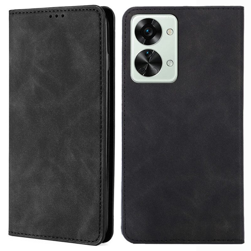 Folio Cover OnePlus Nord 2T 5G Custodia in pelle Eleganza