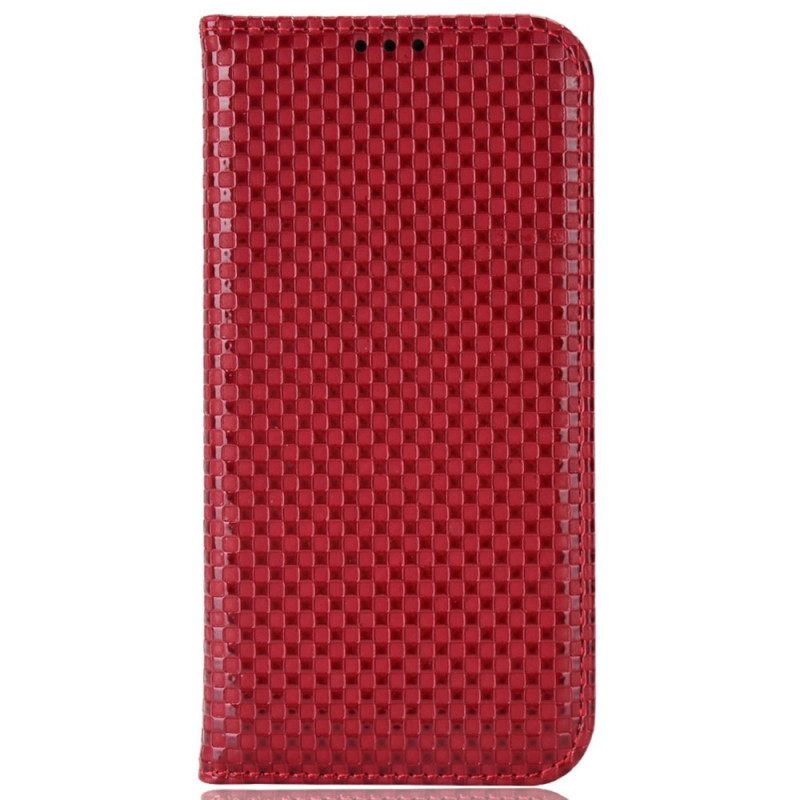 Folio Cover OnePlus Nord 2T 5G Custodia in pelle Trama Di Griglia