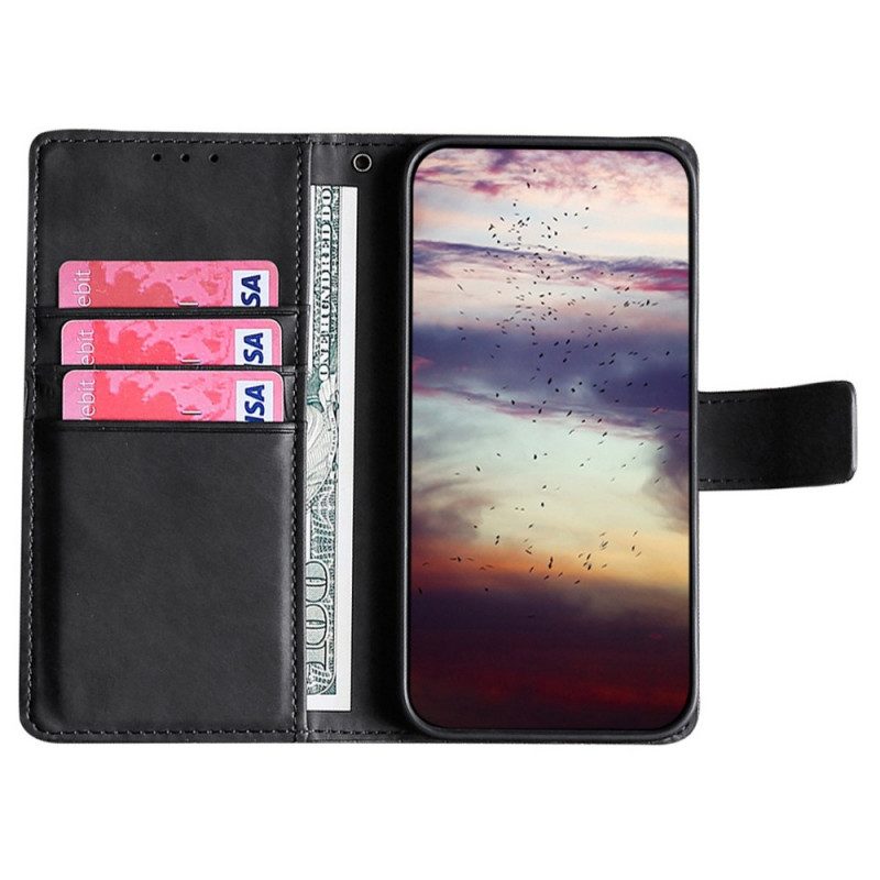 Folio Cover OnePlus Nord 2T 5G Stile Pelle Di Coccodrillo