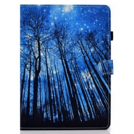 Custodia in pelle iPad Pro 11" (2021) Foresta Notturna