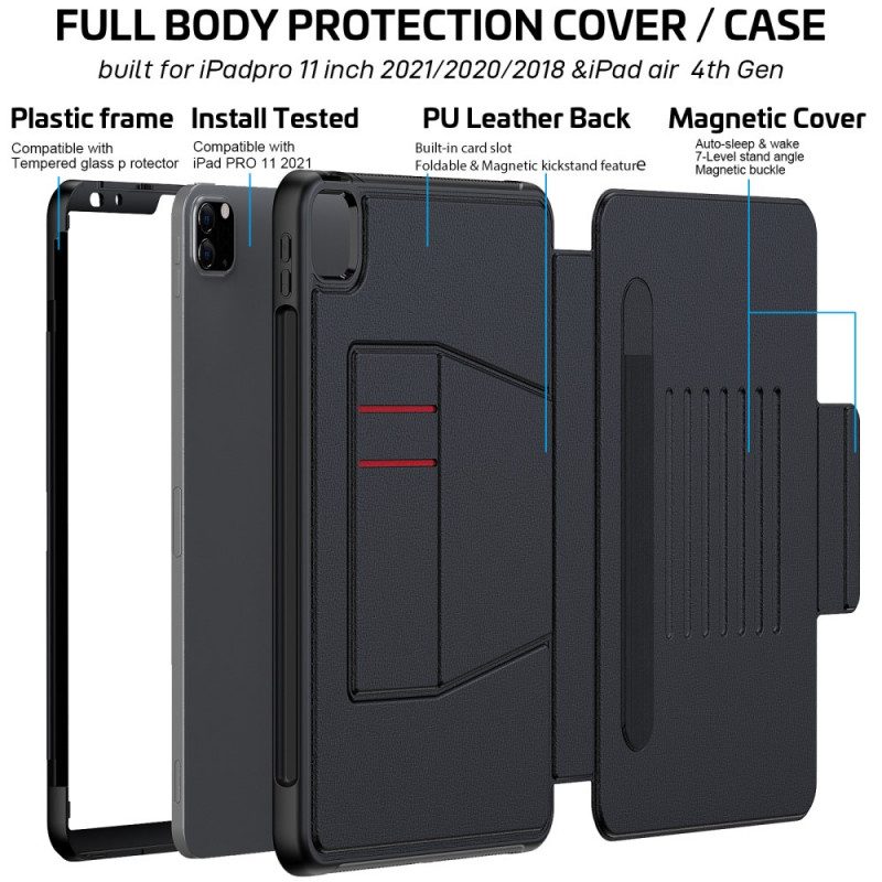 Folio Cover iPad Pro 11" (2021) Porta Carte Multi-angolo