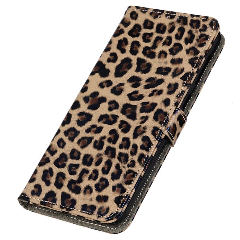 Custodia in pelle OnePlus Nord CE 2 Lite 5G Effetto Pelle Di Leopardo