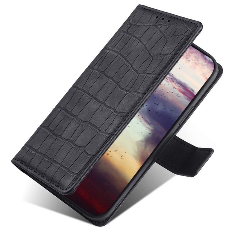 Custodia in pelle OnePlus Nord CE 2 Lite 5G Stile Pelle Di Coccodrillo