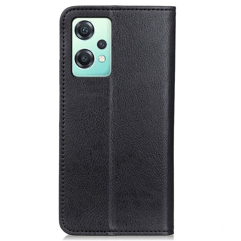 Folio Cover OnePlus Nord CE 2 Lite 5G Custodia in pelle Pelle Crosta Litchi