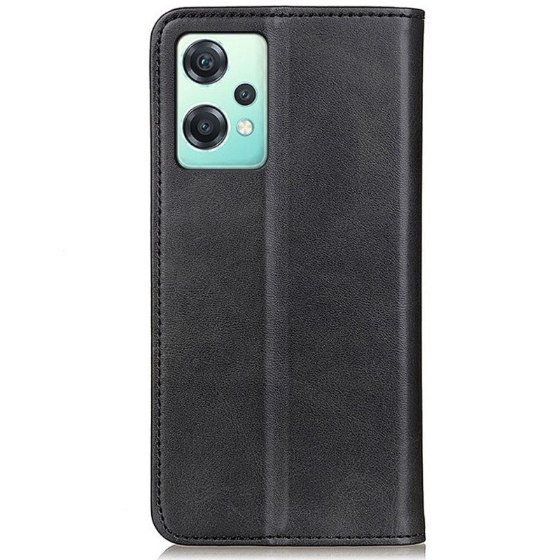 Folio Cover OnePlus Nord CE 2 Lite 5G Custodia in pelle Cuoio Spaccato