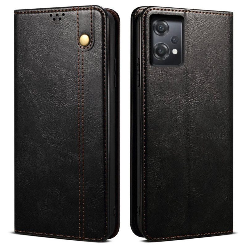 Folio Cover OnePlus Nord CE 2 Lite 5G Custodia in pelle Ecopelle Cerata