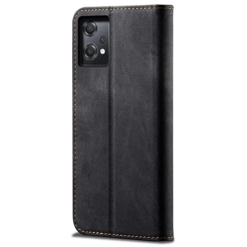 Folio Cover OnePlus Nord CE 2 Lite 5G Custodia in pelle Tessuto