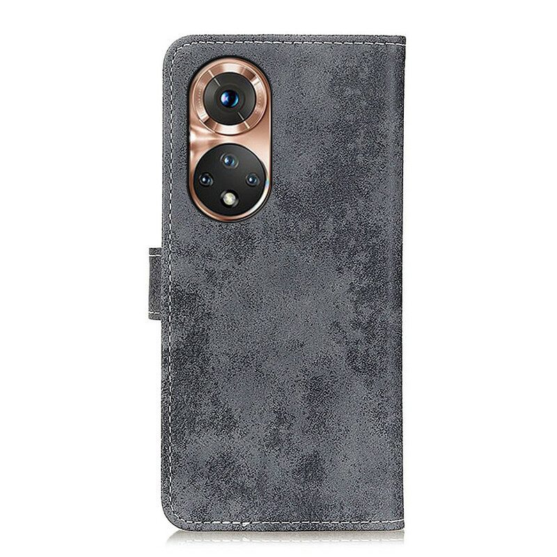 Custodia in pelle Honor 50 Effetto Pelle Vintage