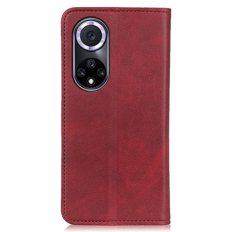 Folio Cover Honor 50 Custodia in pelle Pelle Crosta Eleganza