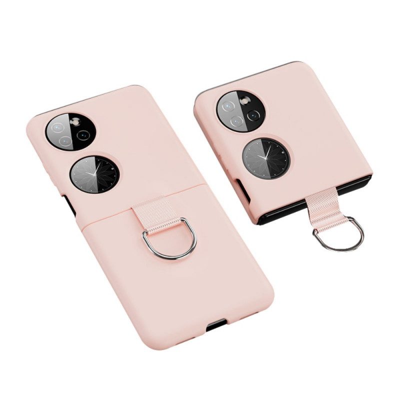 Cover Huawei P50 Pocket Anello Di Metallo