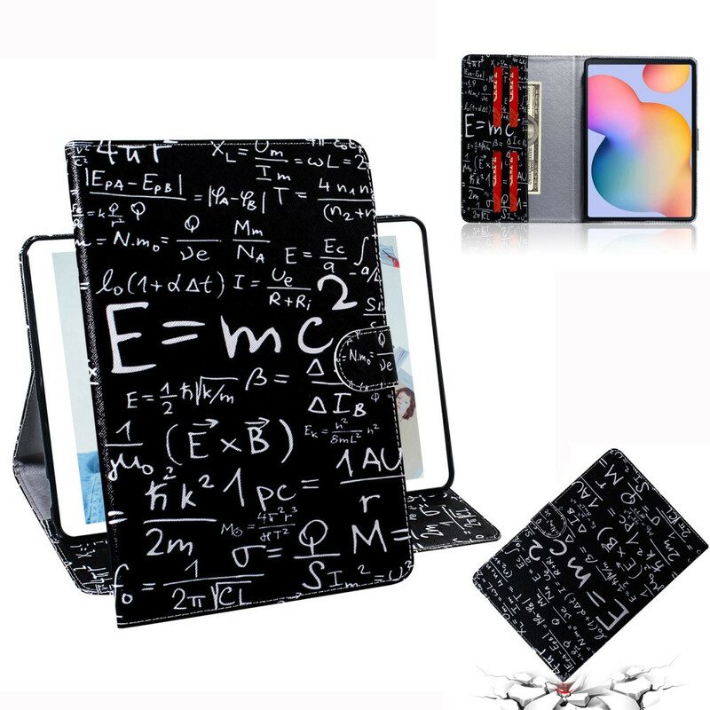 Custodia A Portafoglio Samsung Galaxy Tab S6 Lite Calcoli Matematici