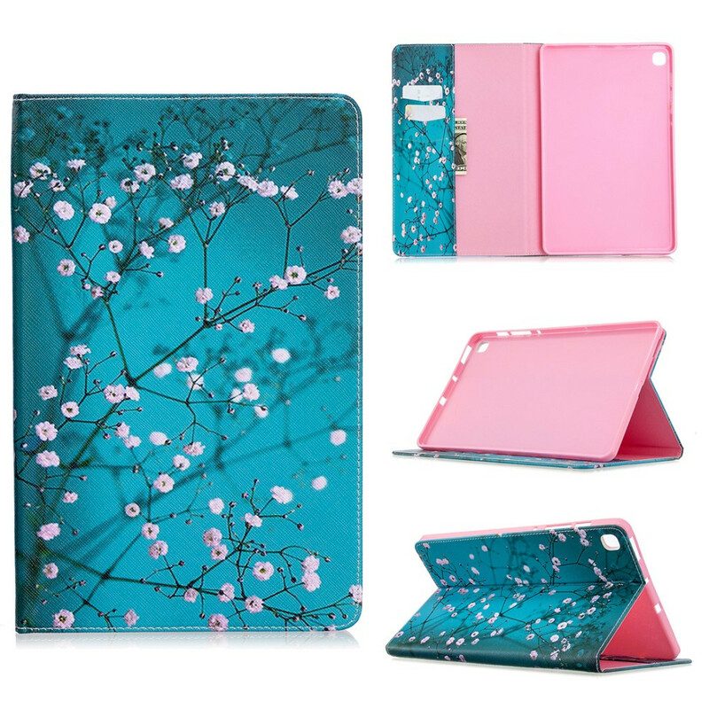 Custodia in pelle Samsung Galaxy Tab S6 Lite Albero In Fiore