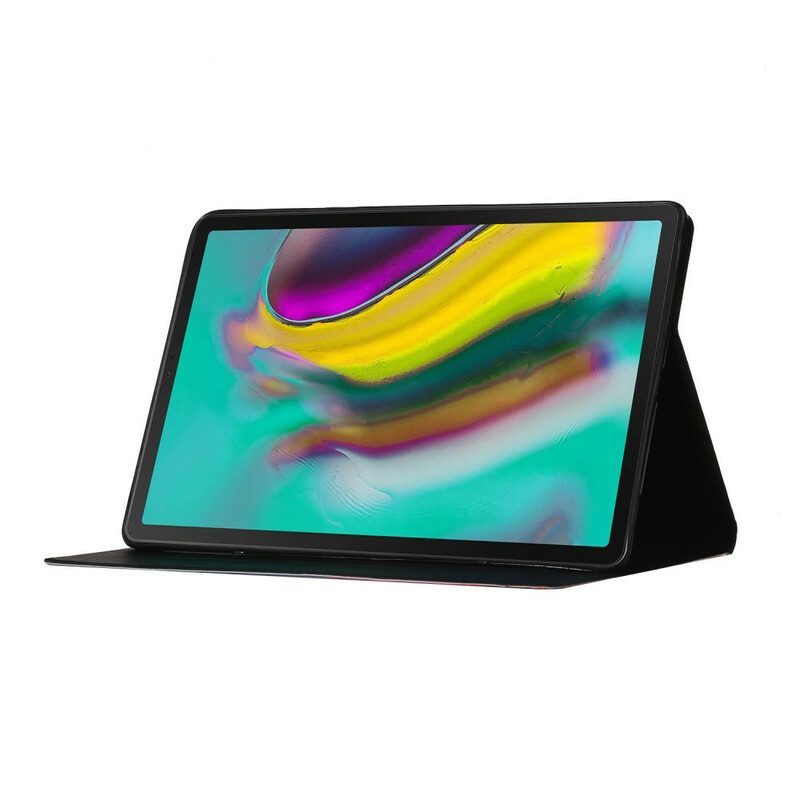 Custodia in pelle Samsung Galaxy Tab S6 Lite Amore Al Tramonto