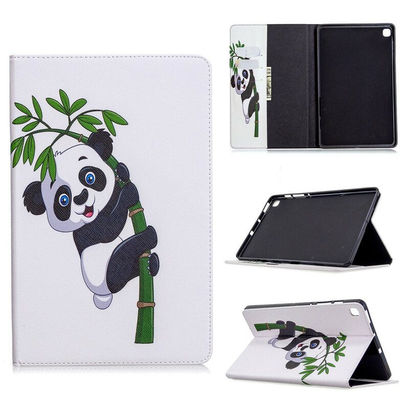 Custodia in pelle Samsung Galaxy Tab S6 Lite Bambù Panda