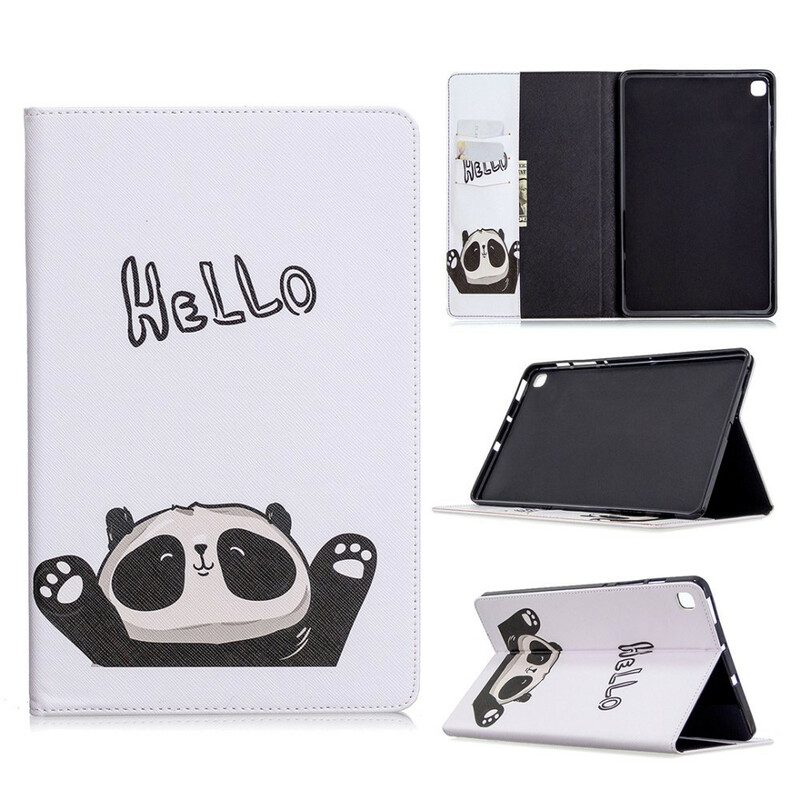 Custodia in pelle Samsung Galaxy Tab S6 Lite Ciao Panda