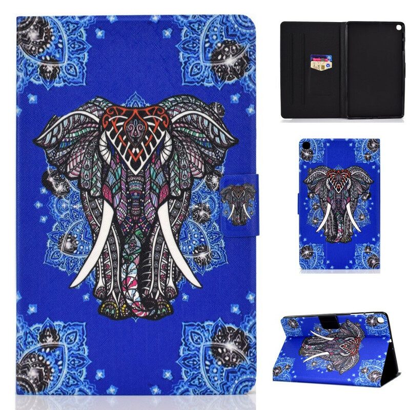 Custodia in pelle Samsung Galaxy Tab S6 Lite Elefante Indiano