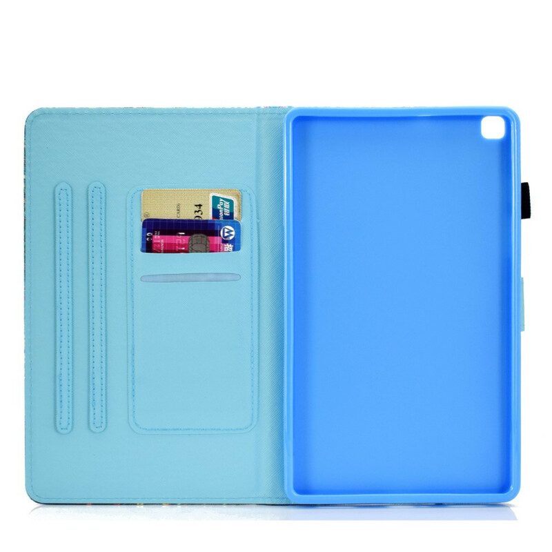 Custodia in pelle Samsung Galaxy Tab S6 Lite Elefante Tribale