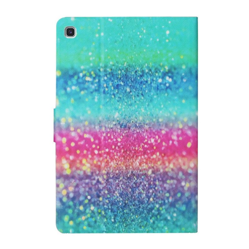 Custodia in pelle Samsung Galaxy Tab S6 Lite Elemento Paillettes