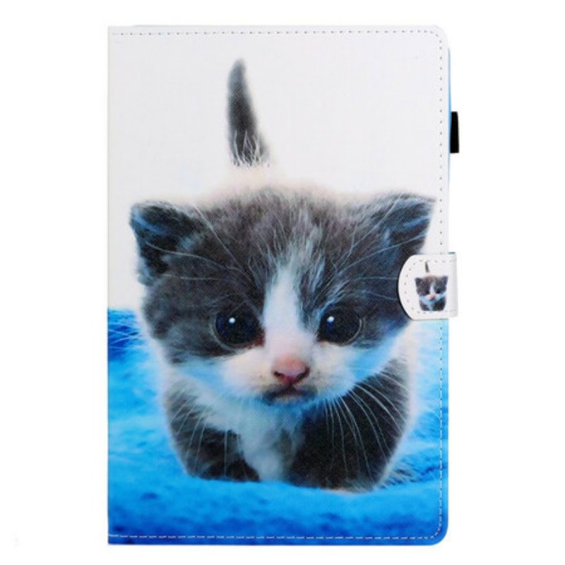 Custodia in pelle Samsung Galaxy Tab S6 Lite Gattino