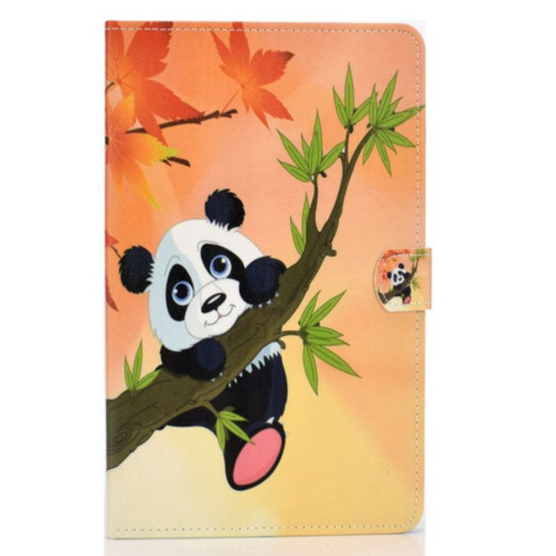 Custodia in pelle Samsung Galaxy Tab S6 Lite Panda Carino