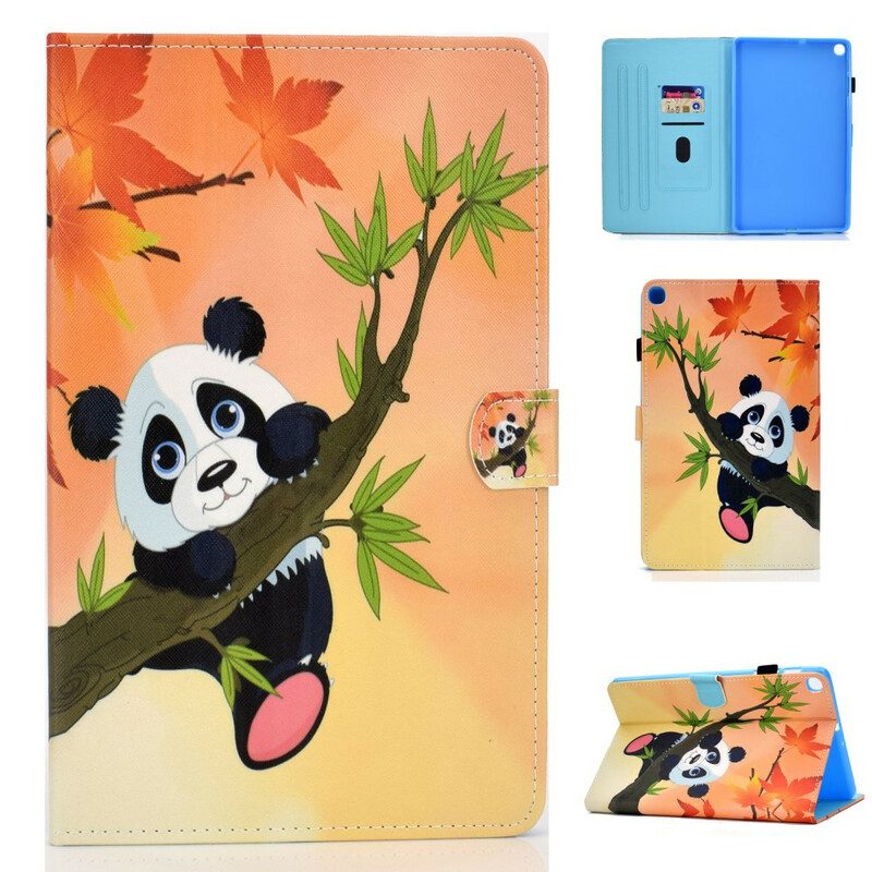 Custodia in pelle Samsung Galaxy Tab S6 Lite Panda Carino