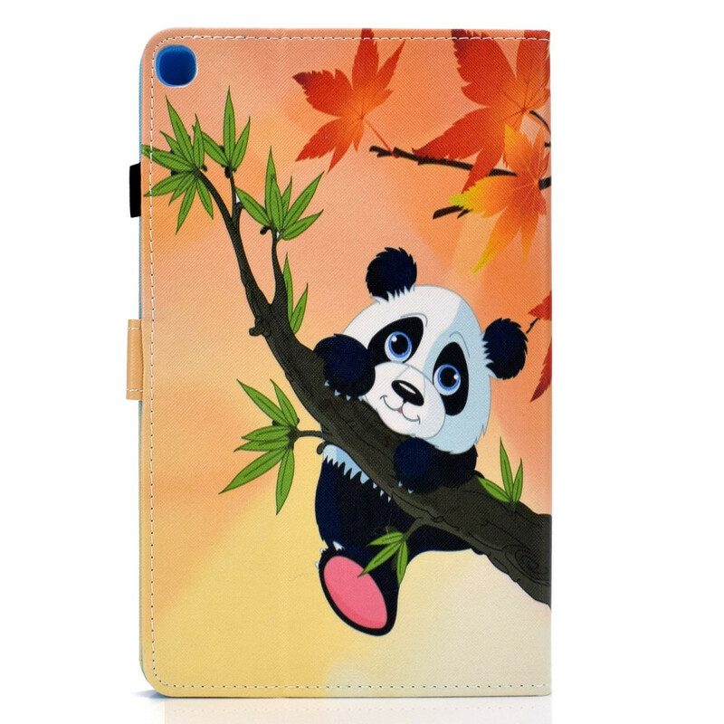 Custodia in pelle Samsung Galaxy Tab S6 Lite Panda Carino