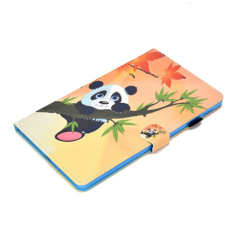 Custodia in pelle Samsung Galaxy Tab S6 Lite Panda Carino