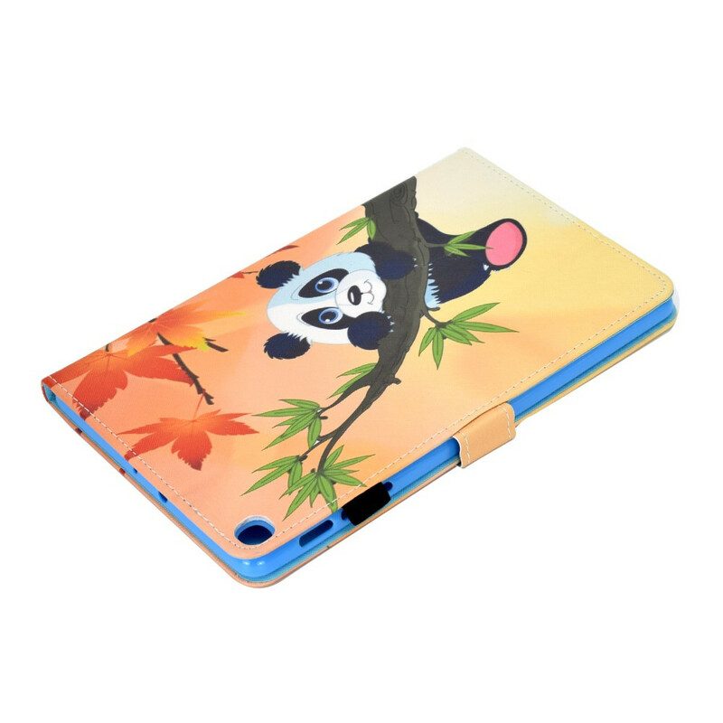 Custodia in pelle Samsung Galaxy Tab S6 Lite Panda Carino