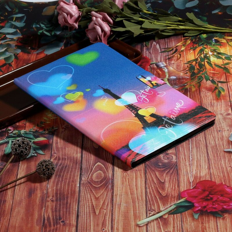 Custodia in pelle Samsung Galaxy Tab S6 Lite Parigi Ti Amo