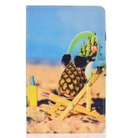 Custodia in pelle Samsung Galaxy Tab S6 Lite Spiaggia Dell'ananas