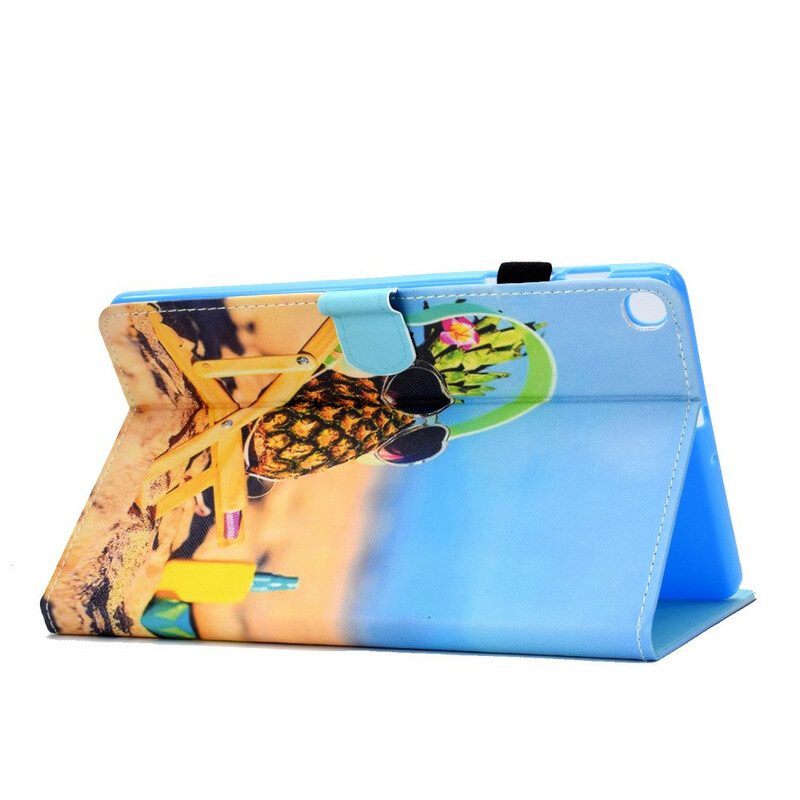 Custodia in pelle Samsung Galaxy Tab S6 Lite Spiaggia Dell'ananas