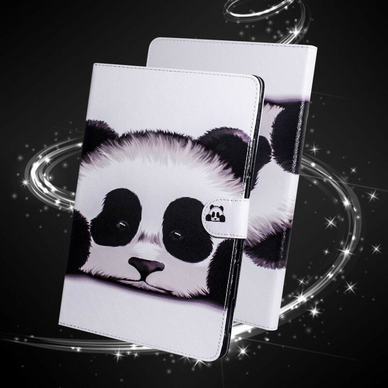 Custodia in pelle Samsung Galaxy Tab S6 Lite Testa Di Panda