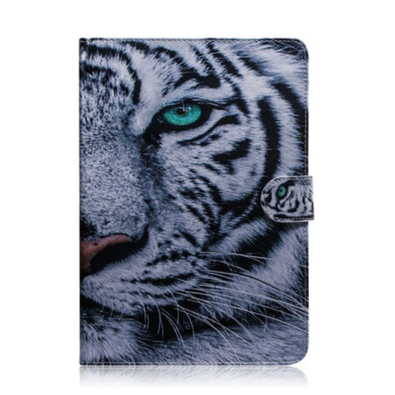 Custodia in pelle Samsung Galaxy Tab S6 Lite Testa Di Tigre