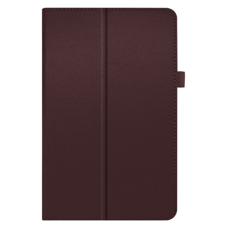 Folio Cover Samsung Galaxy Tab S6 Lite 2 Alette In Ecopelle Litchi