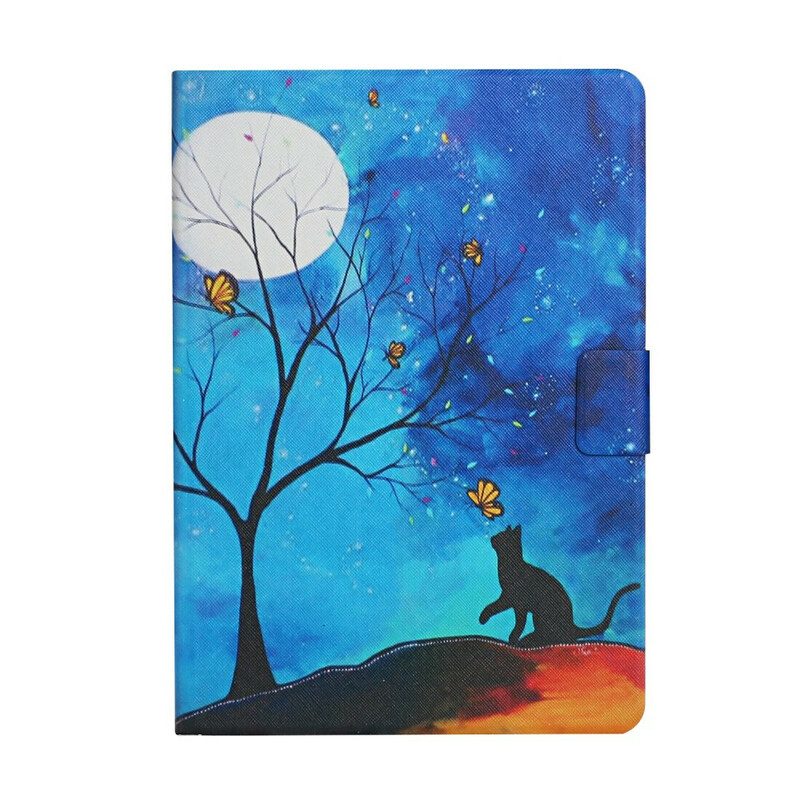 Folio Cover Samsung Galaxy Tab S6 Lite Albero Alla Luna E Al Sole