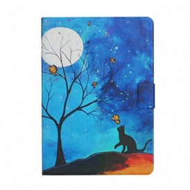 Folio Cover Samsung Galaxy Tab S6 Lite Albero Alla Luna E Al Sole