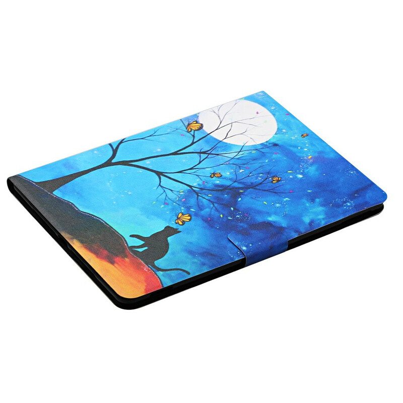 Folio Cover Samsung Galaxy Tab S6 Lite Albero Alla Luna E Al Sole