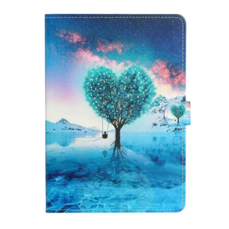 Folio Cover Samsung Galaxy Tab S6 Lite Cuore Dell'albero