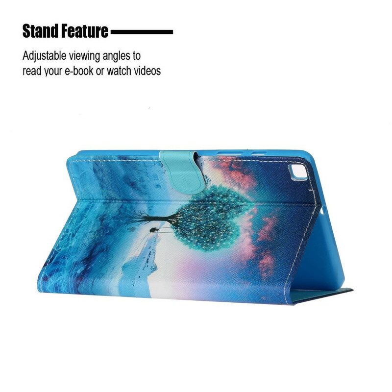 Folio Cover Samsung Galaxy Tab S6 Lite Cuore Dell'albero