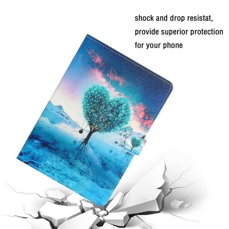 Folio Cover Samsung Galaxy Tab S6 Lite Cuore Dell'albero