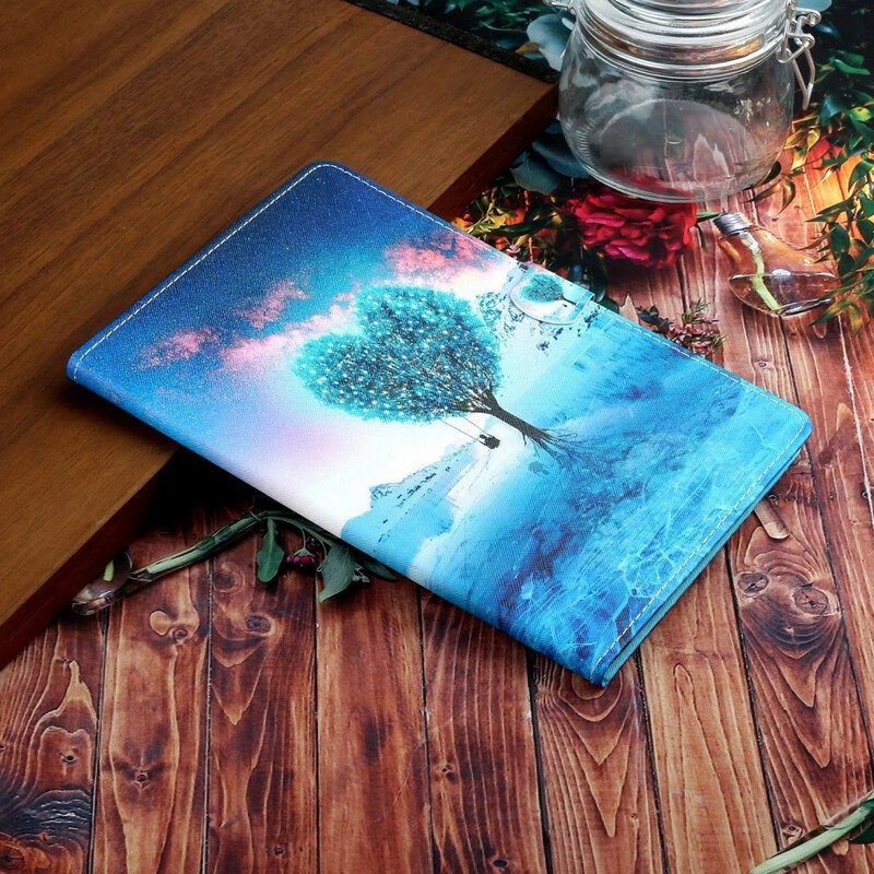 Folio Cover Samsung Galaxy Tab S6 Lite Cuore Dell'albero