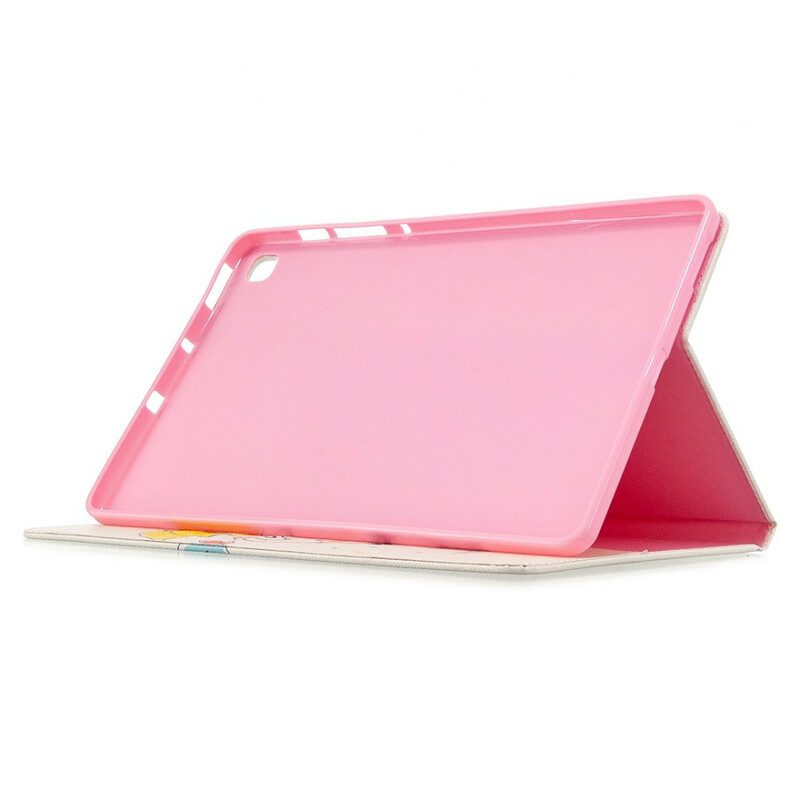 Folio Cover Samsung Galaxy Tab S6 Lite Elefante Sotto La Pioggia