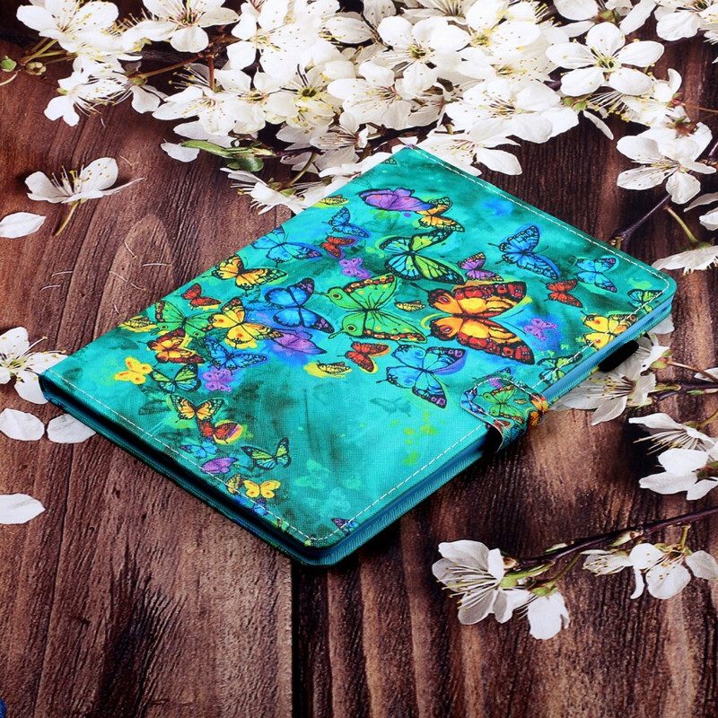 Folio Cover Samsung Galaxy Tab S6 Lite Farfalle