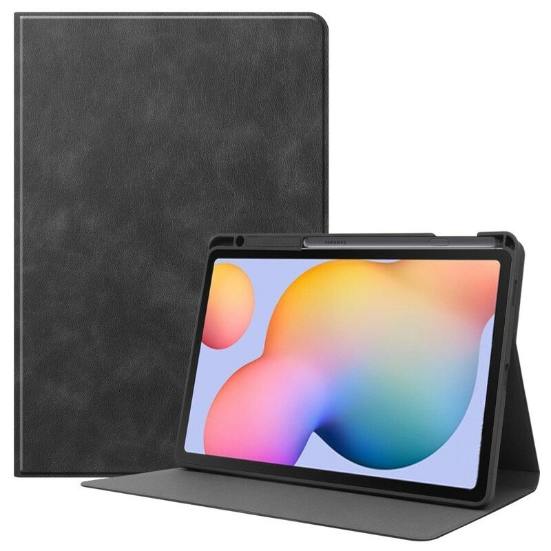 Folio Cover Samsung Galaxy Tab S6 Lite Porta Stilo Effetto Pelle