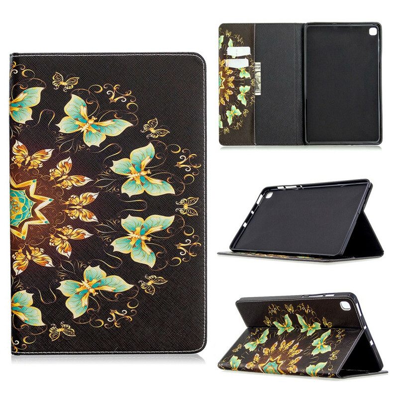 Folio Cover Samsung Galaxy Tab S6 Lite Serie Farfalle